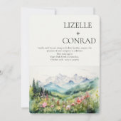 山素朴野花 | Boho 招待状 (正面)