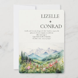 山素朴野花 | Boho 招待状