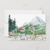 山素朴野花 | Boho Wedding RSVP (裏面)