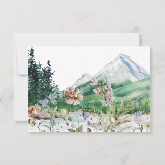 山素朴野花 | Boho Wedding RSVP (裏面)