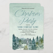 山素朴雪の会社クリスマスパーティー 招待状 (正面/裏面)