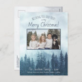 山素朴青パインズメリークリスマスフォト シーズンポストカード (正面/裏面)