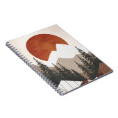 山素朴風螺旋ノートブック ノートブック (右側)