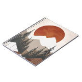 山素朴風螺旋ノートブック ノートブック (左側)