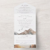 山素朴 オールインワン招待状 (内側)