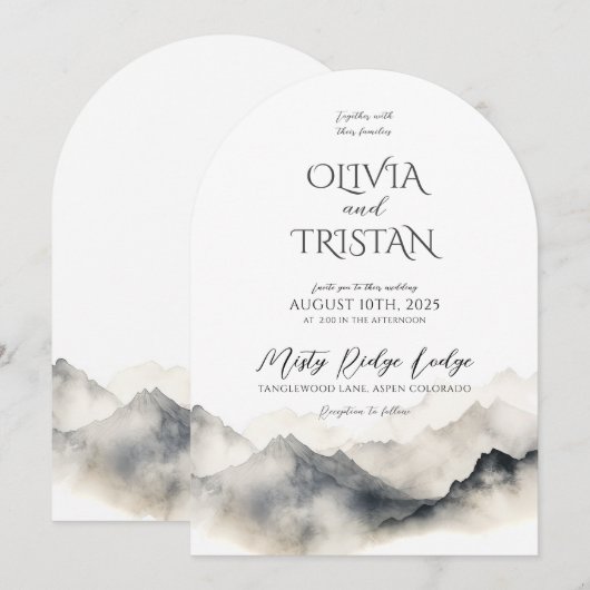 山素朴 招待状 (正面/裏面)