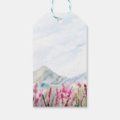 山結婚の水彩野草地 ギフトタグ (裏面)