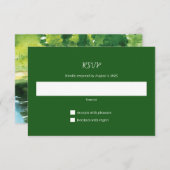 山結婚式招待状応答カード サンキューカード (正面/裏面)