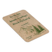 山結婚式素朴日の磁石を保存 マグネット (右側)