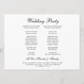 山結婚記念日タイムラインプログラム プログラム (裏面)