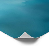 山絵を描の青山の霧の松 ポスター (角)