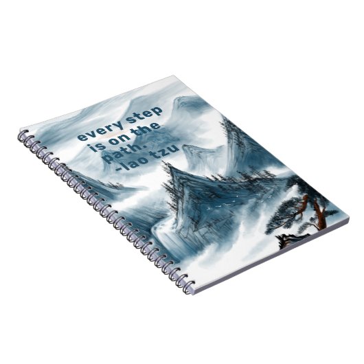 山絵画芸術的の感動的引用文 ノートブック (右側)