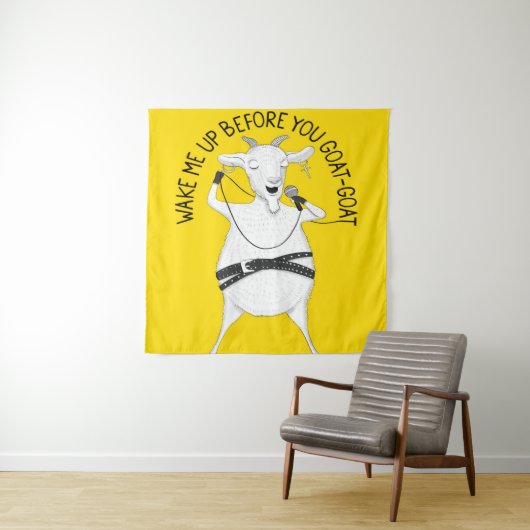 山羊がジョージを歌う|ヤギ愛好家への贈り物 タペストリー (インサイチュ)
