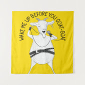 山羊がジョージを歌う|ヤギ愛好家への贈り物 タペストリー (正面)