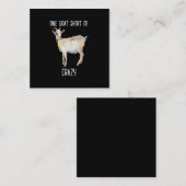 山羊が足りな熱狂するい山おもしろい羊 スクエア名刺 (正面/裏面)