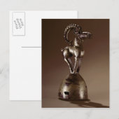 山羊と親睦を持つ ポストカード (正面/裏面)