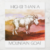 山羊のワインラベルより高い ワインラベル (シングルラベル)