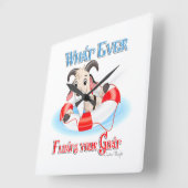 山羊の山 スクエア壁時計 (傾斜)