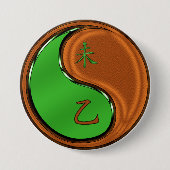 山羊の年 缶バッジ (正面)