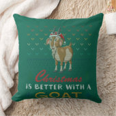山羊の醜いクリスマスの方がクリスマスだ クッション (ブランケット)