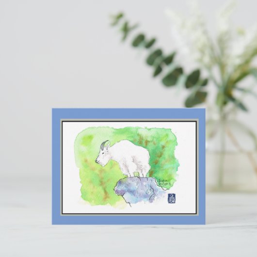 山羊はがき ポストカード (スタンド正面)