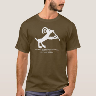 山羊フルート奏者ペトログリフ Tシャツ