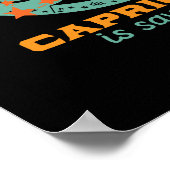 山羊座おもしろい〔占星術の〕十二宮図スターアストロロジー誕生日 ポスター (角)