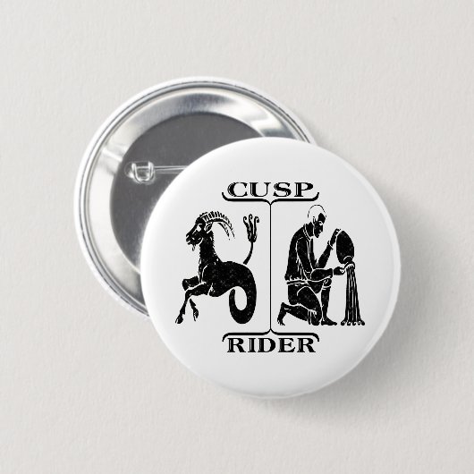 山羊座かアクエリアス 缶バッジ (正面&裏面)