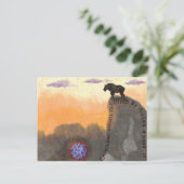 山羊座がウイルスのはがきを破る ポストカード (スタンド正面)