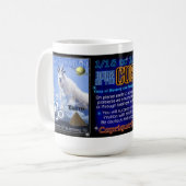 山羊座のアクエリアスの先端Lg 15のozのマグ コーヒーマグカップ (正面左)