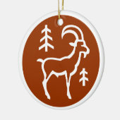 山羊座のオーナメント セラミックオーナメント (左)