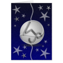 山羊座のクリスマスカード