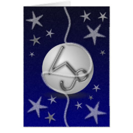 山羊座のクリスマスカード