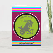 山羊座のグリーティングカード カード (裏面)