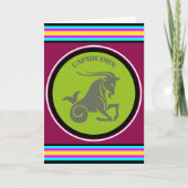 山羊座のグリーティングカード カード (正面)