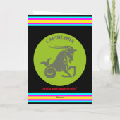 山羊座のグリーティングカード カード (裏面)