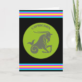 山羊座のグリーティングカード カード (正面)