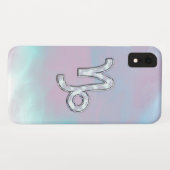 山羊座のシンボルのマザーオブパールヌアクアデコール Case-Mate iPhoneケース (裏面(横))