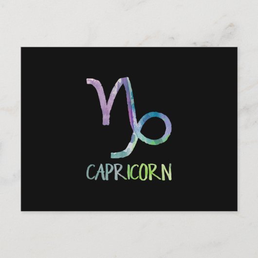 山羊座のシンボル 占星術 海の山羊 ギフト ポストカード (正面)