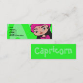 山羊座のプロフィールカード スキニー名刺 (正面/裏面)