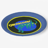 山羊座の占星術の印の(占星術の)十二宮図の紙コップ ペーパープレート (アングル)