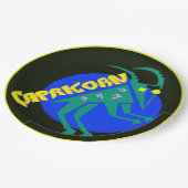 山羊座の占星術の印の(占星術の)十二宮図の紙皿 ペーパープレート (アングル)