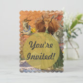 山羊座の女性と羊の遊び心ある楽しみ 招待状 (スタンド正面)