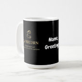 山羊座の年の始まりと終わりはカスタマイズ可能 コーヒーマグカップ (正面左)