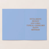 山羊座の星占い オーダーメイド 誕生日 箔カード (内部)