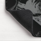 山羊座の星座の地図のHeveliusの版木、銅版、版画 マウスパッド (コーナー)