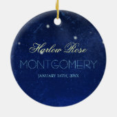 山羊座の星座|の名前をカスタムする セラミックオーナメント (裏面)