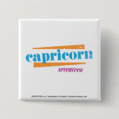 山羊座の水 缶バッジ (正面)