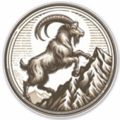 山羊座の誕生日占い シール (正面)