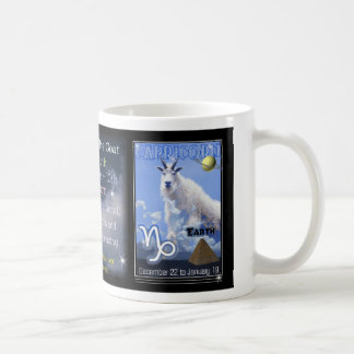 山羊座の(占星術の)十二宮図のコップかマグ コーヒーマグカップ